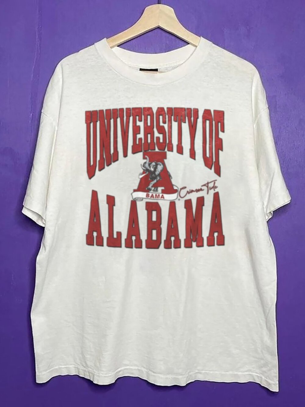 90s Vintage University of Alabama Crimson Tide Football Shirt, Retro NCAA Shirt